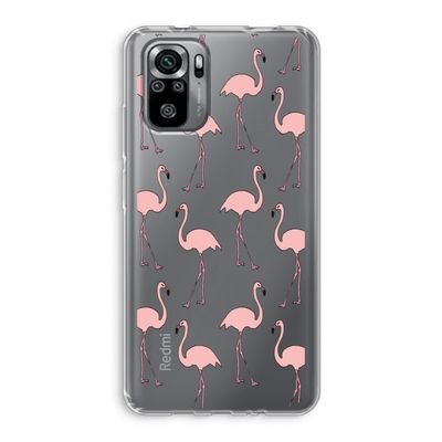 Anything Flamingoes: Xiaomi Redmi Note 10S Transparant Hoesje