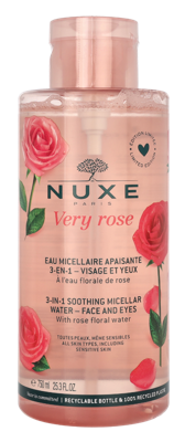 Nuxe Very Rose 3-In-1 Soothing Micellar Water Gezichtsreiniging 750 ml