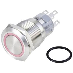 TRU COMPONENTS TC-10090944 LAS1-AGQ-11ZE/R/24V/S Vandalismebestendige druktoets 250 V/AC 3 A 1x aan/aan Continu Rood IP65 1 stuk(s)