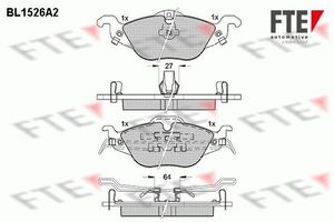 Remblokken set BL1526A2