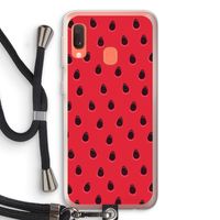 Watermelon: Samsung Galaxy A20e Transparant Hoesje met koord Watermelon: Samsung Galaxy A20e Transparant Hoesje met koord