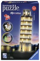 Ravensburger puzzel 216 stukjes 3D puzzel toren van Pisa by night