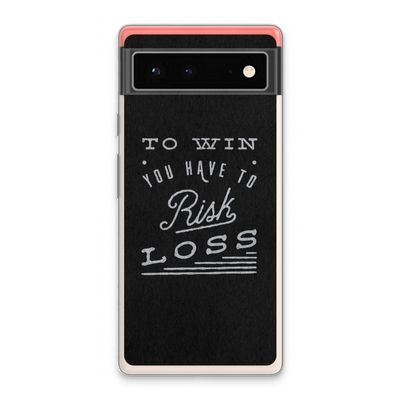 Risk loss: Google Pixel 6 Transparant Hoesje