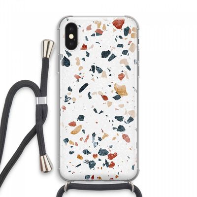 Terrazzo N°4: iPhone XS Max Transparant Hoesje met koord