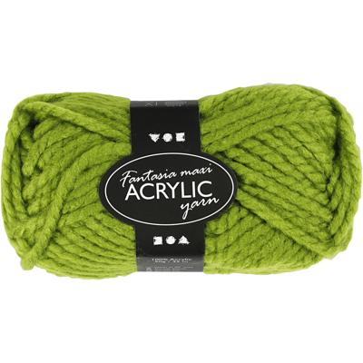 Creativ Company Fantasia acrylgaren, l: 35 m, maxi, groen, 50 gr/ 1 bol