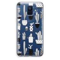 Cactusmotief: Samsung Galaxy A6 (2018) Transparant Hoesje