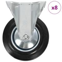 VidaXL 8 st wielen vast 160 mm