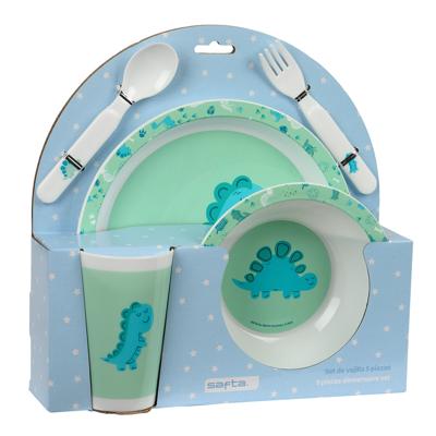 Kinderen servies set Safta Dino Polyester 26 x 26 x 9 cm