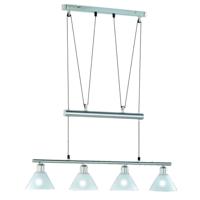 Trio Moderne HanglampSeries 3751 4-lichts nikkel mat - 3751041-07