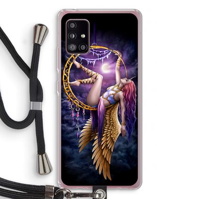 Aerial Angel: Samsung Galaxy A51 5G Transparant Hoesje met koord
