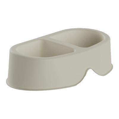 Voerbak voor honden Plastiken 20138 Beige Plastic 0,5 L Dubbel