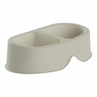 Voerbak voor honden Plastiken 20138 Beige Plastic 0,5 L Dubbel