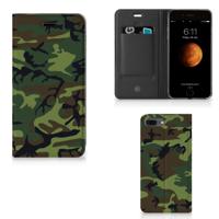 Apple iPhone 7 Plus | 8 Plus | Hoesje met Magneet | Army Dark