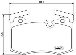 Remmenset, remschijf BREMBO, Remschijftype: Binnen geventileerd, Inbouwplaats: Achteras, u.a. für Mini