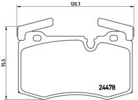 Remmenset, remschijf BREMBO, Remschijftype: Binnen geventileerd, Inbouwplaats: Achteras, u.a. für Mini - thumbnail