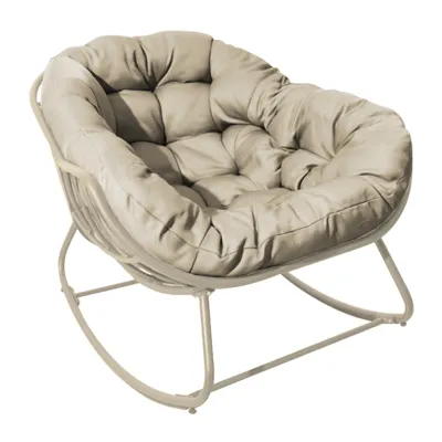 Lounge schommelstoel Royal Rocking II creme