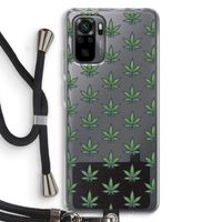 Weed: Xiaomi Redmi Note 10 Pro Transparant Hoesje met koord