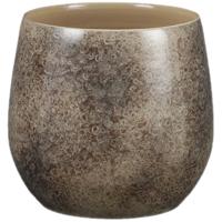 Mica Decorations Plantenpot - terracotta - natuur bruin - 24 x 22 cm - bloempot