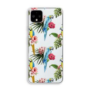 Kleurrijke papegaaien: Pixel 4 XL Transparant Hoesje