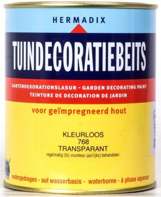 Tuindecoratiebeits 768 kleurloos 750 ml - Hermadix