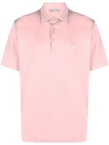 Herno polo en coton à logo brodé - Rose