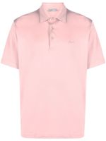 Herno polo en coton à logo brodé - Rose