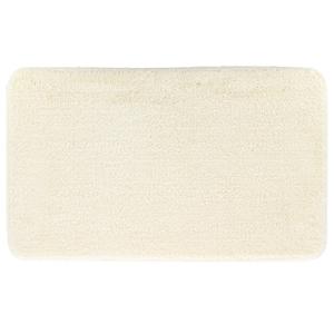 Tendance Badmat Aquarius - microfiber - hoogpolig - creme wit - 45 x 75 cm - badkamer - antislip