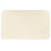 Tendance Badmat Aquarius - microfiber - hoogpolig - creme wit - 45 x 75 cm - badkamer - antislip