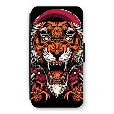 Tiger and Rattlesnakes: iPhone 11 Flip Hoesje
