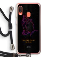 Praying For My Haters: Samsung Galaxy A20e Transparant Hoesje met koord