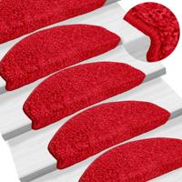 VidaXL Trapmatten 10 st 65x21x4 cm rood