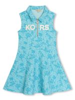 Michael Kors Kids robe imprimée à design sans manches - Bleu - thumbnail