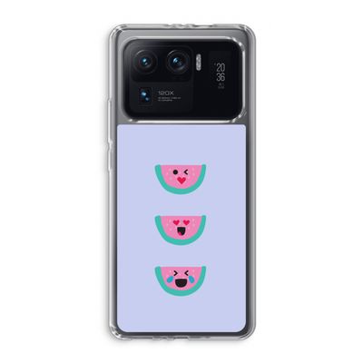 Smiley watermeloen: Xiaomi Mi 11 Ultra Transparant Hoesje