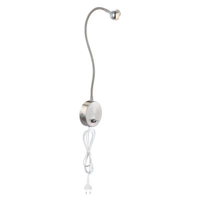 Globo WandlampSerpent nikkel met snoer - 24109W