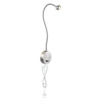 Globo WandlampSerpent nikkel met snoer - 24109W