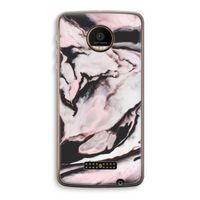 Roze stroom: Motorola Moto Z Force Transparant Hoesje