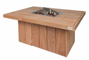 Easy Fires: Vuurtafel Excellent Rechthoek - Hardhout Cumaru