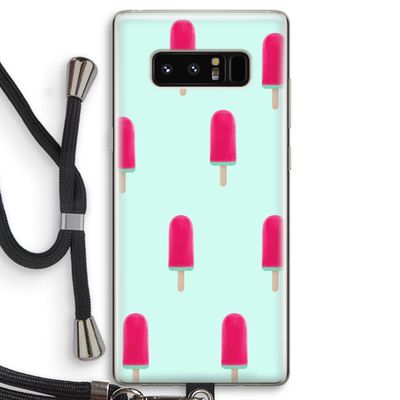Waterijsje: Samsung Galaxy Note 8 Transparant Hoesje met koord