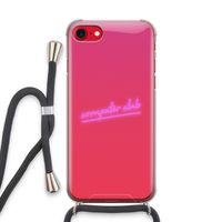 Vice Glow: iPhone SE 2020 Transparant Hoesje met koord