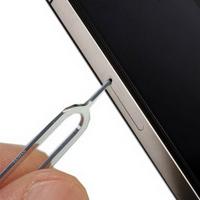 SIM kaart lade houder uitwerpen Pin sleutel Tool voor iPhone 4/4S 3G/3GS 5/ 5S / 5C iPad /iPad Air /iPad mini 6/6 Plus Pack van 100