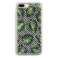Geometrische jungle: iPhone 7 Plus Transparant Hoesje