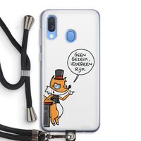 Geen Gezeik: Samsung Galaxy A40 Transparant Hoesje met koord