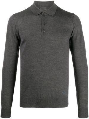 Emporio Armani pull en laine vierge - Gris