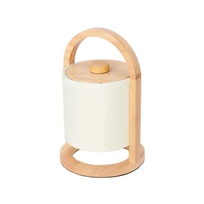 Tafellamp oplaadbaar River licht Bruin Hout Tafellamp oplaadbaar River licht Bruin Hout