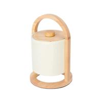 Tafellamp oplaadbaar River licht Bruin Hout