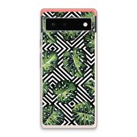 Geometrische jungle: Google Pixel 6 Transparant Hoesje