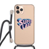 Superlady: iPhone 11 Pro Transparant Hoesje met koord