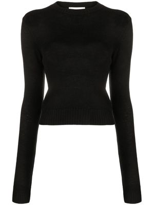 Jil Sander pull à col ras de cou - Noir