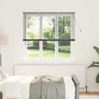 Raam Blind met gordijnen Anders Donkergrijs 80 x 130 cm Aluminium