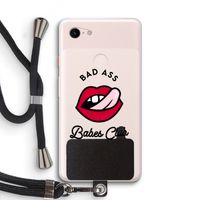 Badass Babes Club: Pixel 3 XL Transparant Hoesje met koord